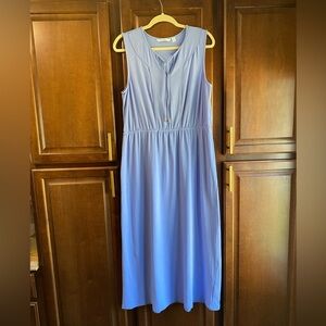 Isaac Mizrahi Light Blue Sleeveless Maxi Dress